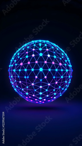 Glowing Sphere Network Conn...