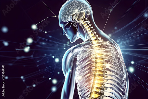 3D Illustration Shows Human...
