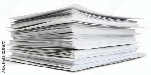 A Large Stack of Papers Sit...