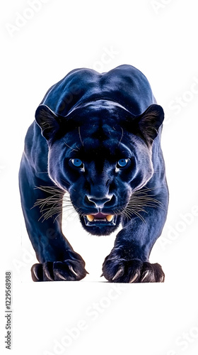 Black Panther Stalks Forwar...