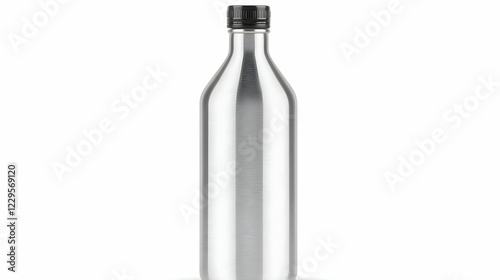 Realistic Metallic Bottle w...