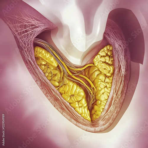 Detailed 3D Illustration of...