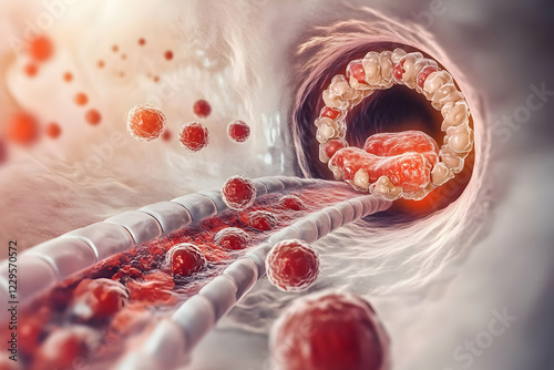 Red Blood Cells Flowing Thr...