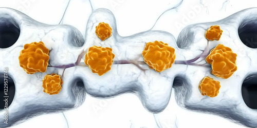3D Illustration of Cancer C...