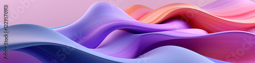 colorful fluid abstract background wavy shapes gradients pink purple blue orange red design