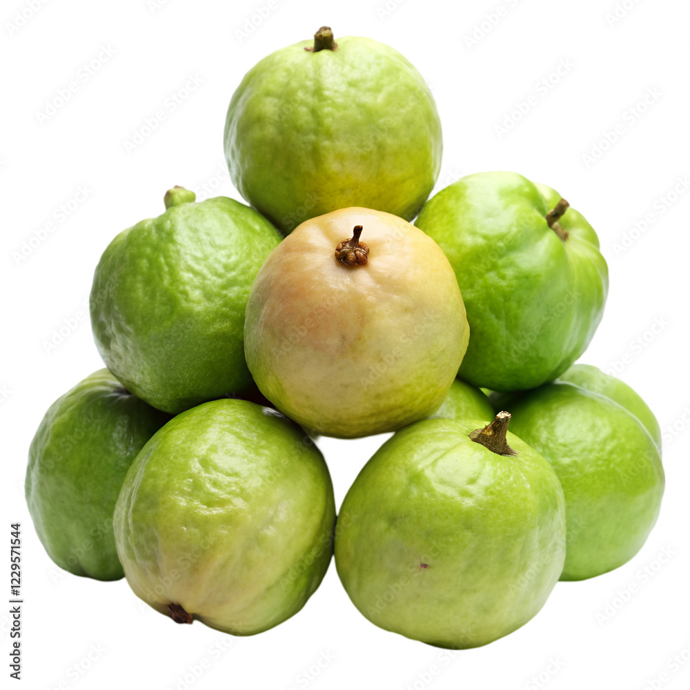 Pile of guava isolated on transparent background Pile of guava isolated on transparent background