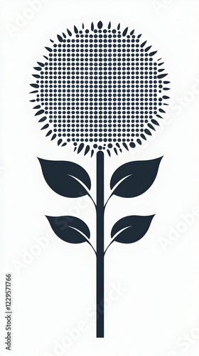 Stylized Flower Illustratio...