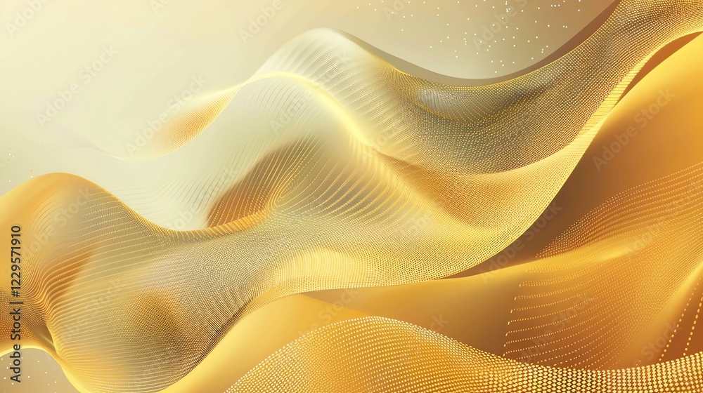 Abstract wavy background of shimmering golden liquid with subtle textured detail. Abstract wavy background of shimmering golden liquid with subtle textured detail.