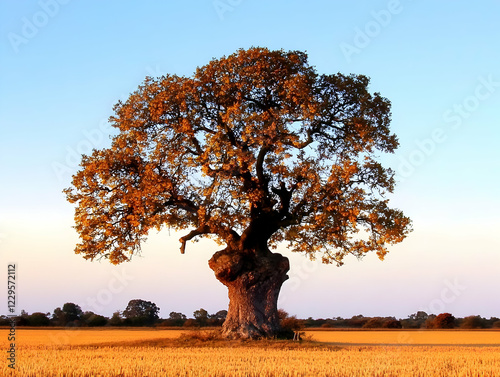 Majestic Oak Tree Stands Ta...