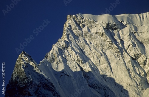 The summit ridge of Kongde Ri Nepal photo