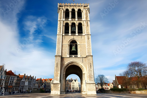 Belfry of Bruges Stands Tal...