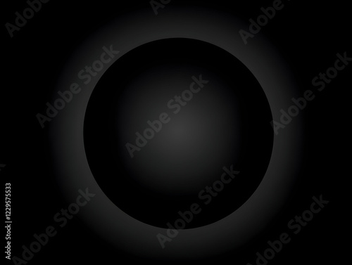 Dark Oval Shape Creates a M...