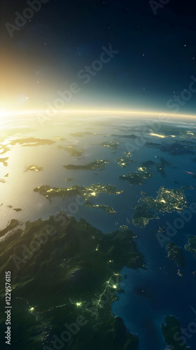 Sunrise Illuminates Coastal...