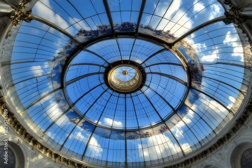 Glass Dome Reflects the Blu...