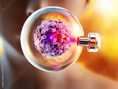 3D Illustration: Cluster of...