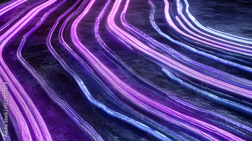 Abstract 3D Render of Glowi...