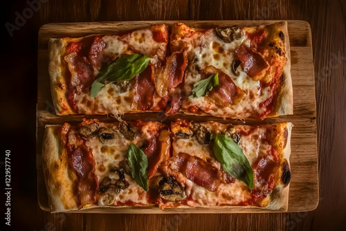 Delicious Rectangular Pizza...