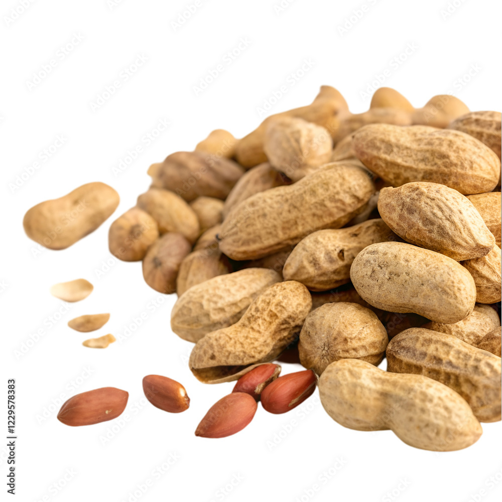 Heap of peanut isolated on transparent background Heap of peanut isolated on transparent background