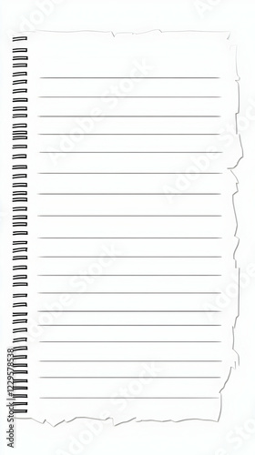 Blank Spiral Notebook Page ...