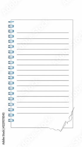 Blank Spiral Notebook with ...