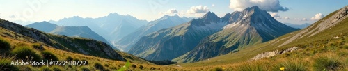 Rolling hills and mountainside terrain of Buchaille Etive Mor, Landscape, Nature photo