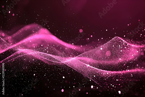 Abstract Pink Wave Flows Sm...