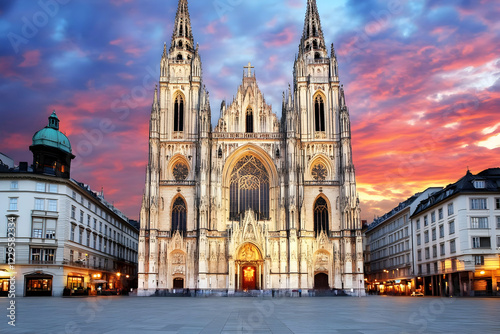 Gothic Cathedral Stands Maj...