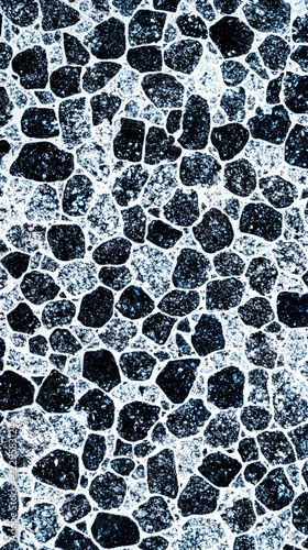 Dark Blue and White Stone T...