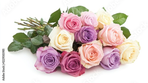 Pastel Rose Bouquet: Delicate Blooms and Soft Hues