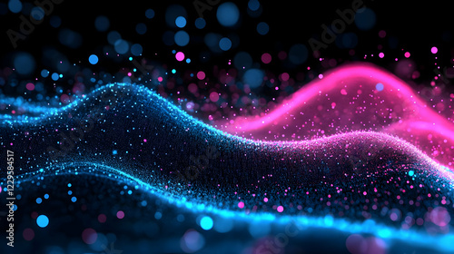Abstract 3D Background Flow...
