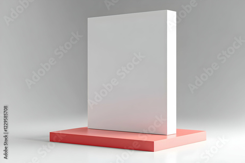 Blank White Rectangular Box...