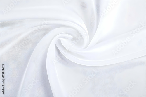 White Sheer Fabric Drapes E...