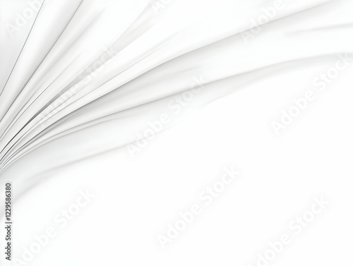 White Satin Fabric Gently F...