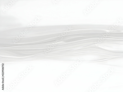 Abstract White Flowing Line...