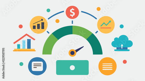 User Empowerment A person holding a smartphone displaying their credit score with a thumbsup symbol illustrating how individuals can monitor and control their own credit