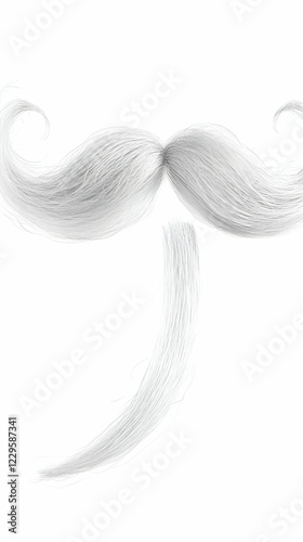 Elegant Gray Mustache and G...