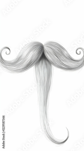 Illustration of a Gray Must...