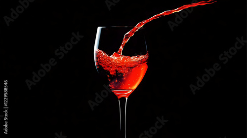 Red Liquid Pours into a Win...