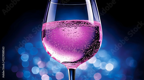 Pink Drink Sparkles in a Gl...