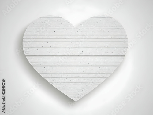 White Wooden Heart Shape on...