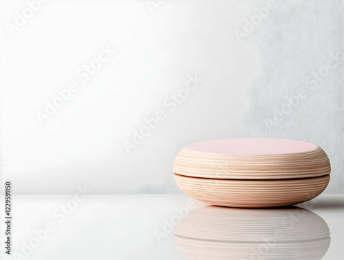 Pink and Wood Podium Stands...
