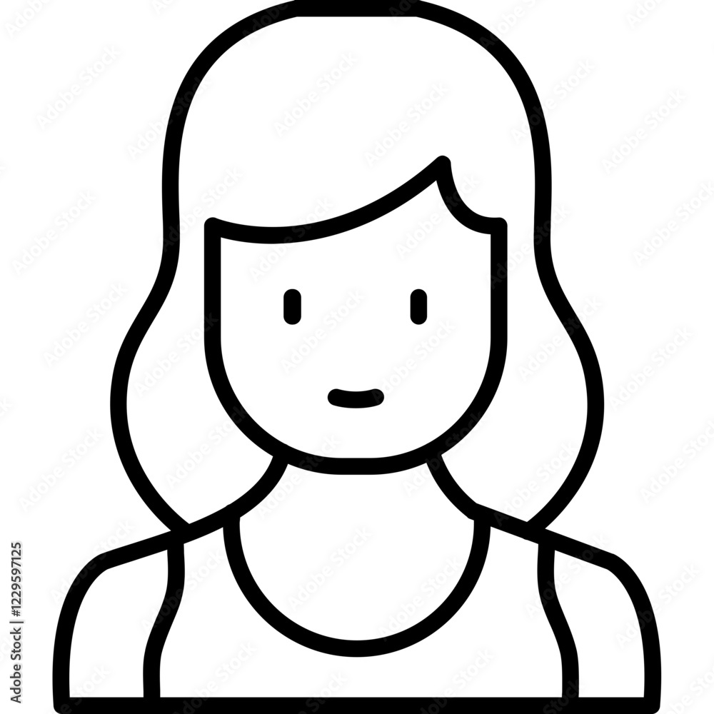 Fototapeta premium Woman Icon