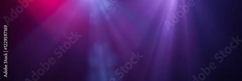 Colorful Stage Lighting Beams in Dark Concert Atmosphere