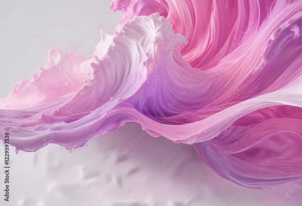 Purple and pink swirling waves on a white canvas with a subtle gradient effect, art, canvas, pink Purple and pink swirling waves on a white canvas with a subtle gradient effect, art, canvas, pink