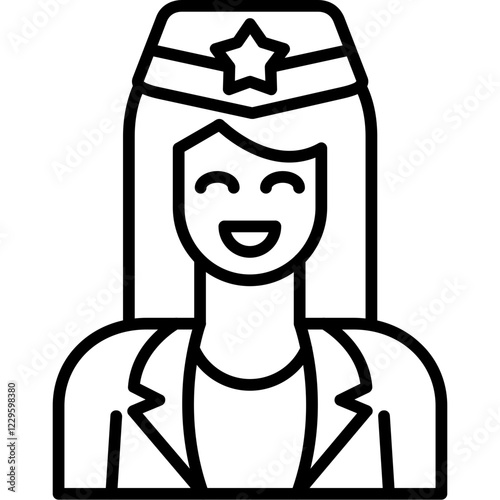 Air hostess Icon