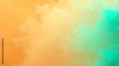 Soft Gradient of Orange and Teal Smoke on a Dreamy Background