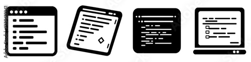 Code snippets displayed in various formats for software development and programming
