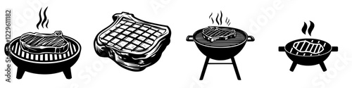 Enjoying a summer barbecue with friends and family at a backyard grill party featuring assorted meats