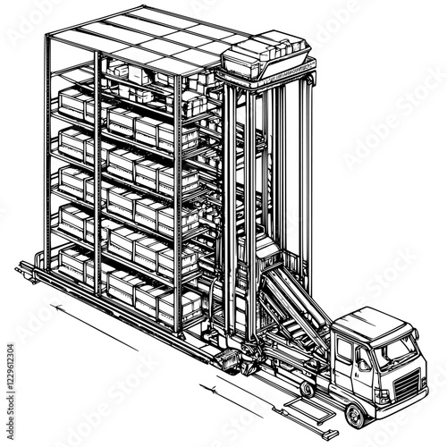 Innovative storage system allows efficient loading and unloading of cargo with automated lift mechanisms