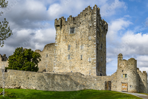 Ross Castle on a sunny morning, County Kerry, Ireland 